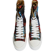 Dolce & Gabbana Πολύχρωμα Sneakers Υψηλού Ύψους με Patchwork