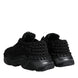 Dolce & Gabbana Μαύρα Πλεκτά Παπούτσια Sneakers Daymaster