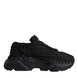 Dolce & Gabbana Μαύρα Πλεκτά Παπούτσια Sneakers Daymaster