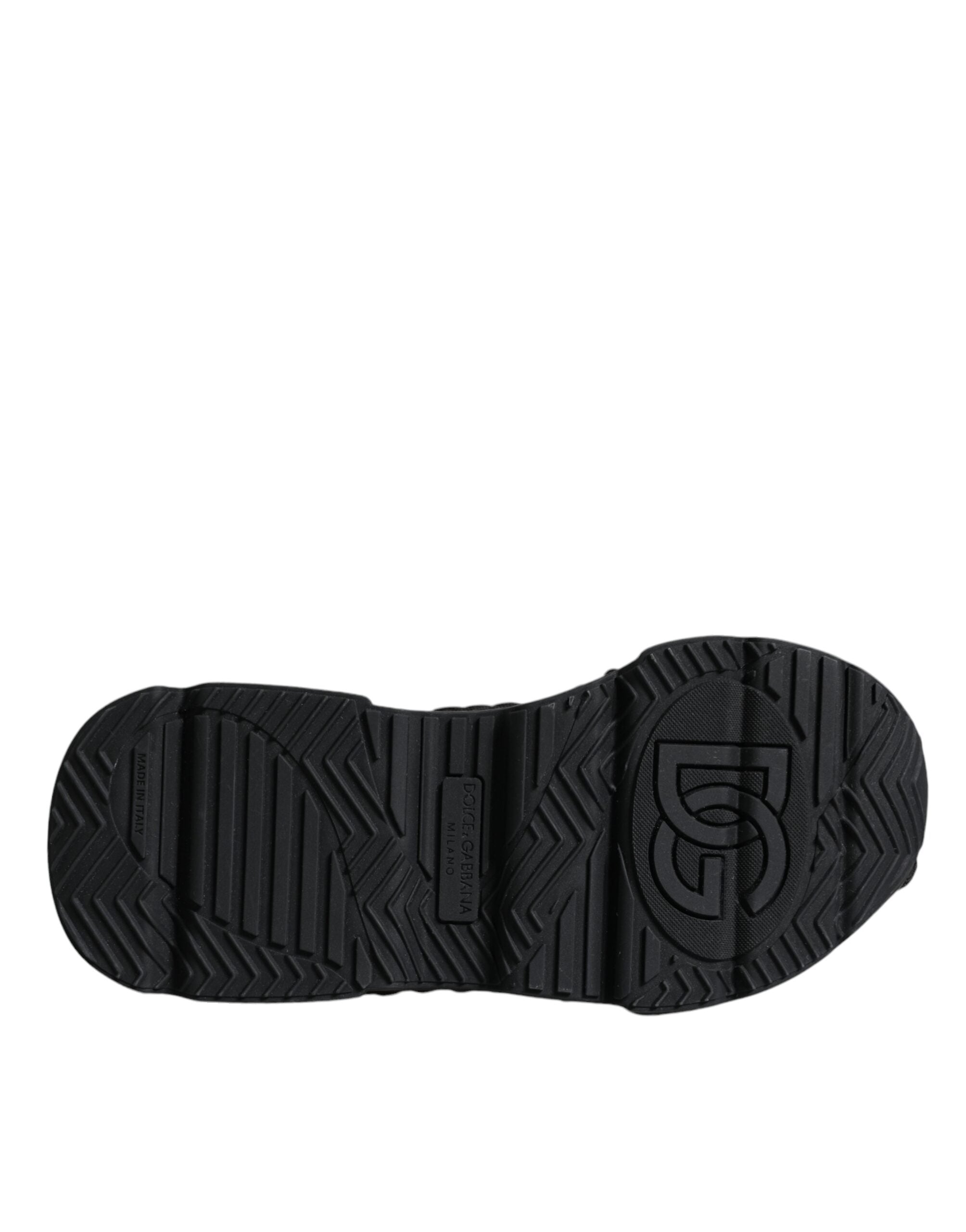 Dolce & Gabbana Μαύρα Πλεκτά Παπούτσια Sneakers Daymaster