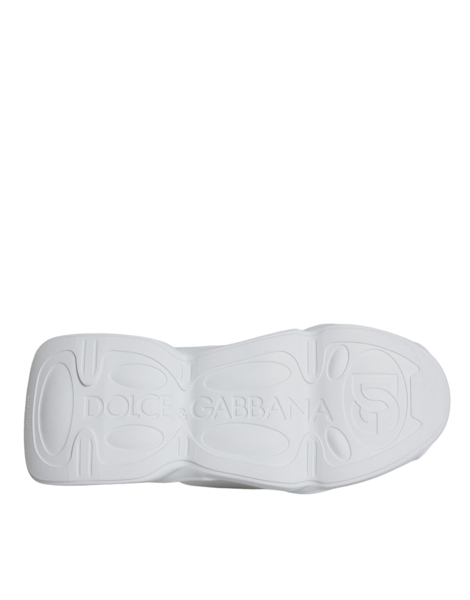 Dolce & Gabbana Λευκά Υφασμάτινα Χαμηλά Αθλητικά Παπούτσια με Επένδυση