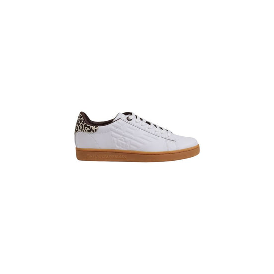 Αθλητικά παπούτσια EA7 Emporio Armani Beige από δέρμα Low Top