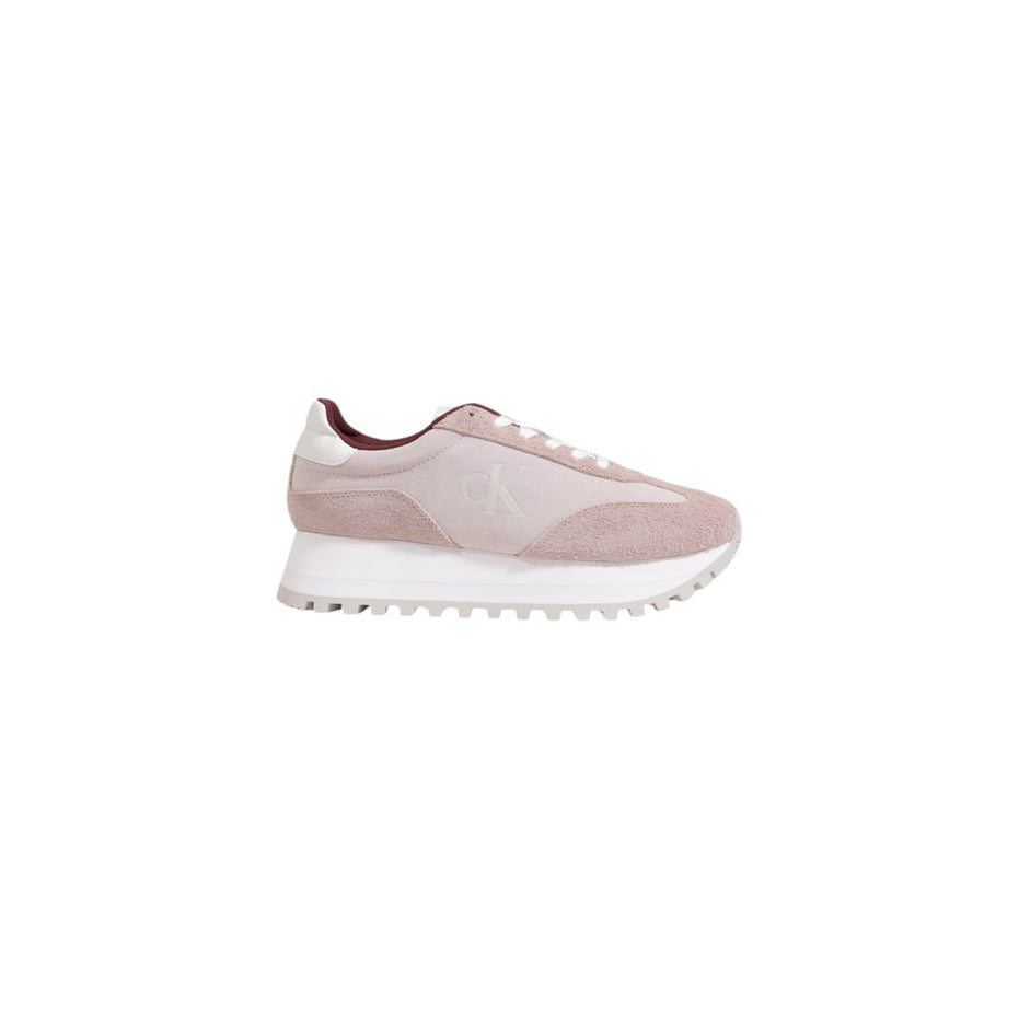 Calvin Klein Jeans Purple Leather Low Top Sneakers