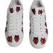 Dolce & Gabbana White Devil Face Portofino Αθλητικά Παπούτσια