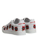Dolce & Gabbana White Devil Face Portofino Αθλητικά Παπούτσια