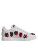 Dolce & Gabbana White Devil Face Portofino Αθλητικά Παπούτσια
