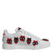 Dolce & Gabbana White Devil Face Portofino Αθλητικά Παπούτσια