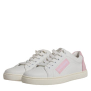 Dolce & Gabbana White Classic Calf Leather Sneakers Shoes