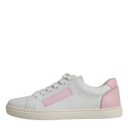 Dolce & Gabbana White Classic Calf Leather Sneakers Shoes