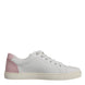 Dolce & Gabbana White Classic Calf Leather Sneakers Shoes