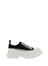 Alexander McQueen Black Cotton Chunky Sneakers