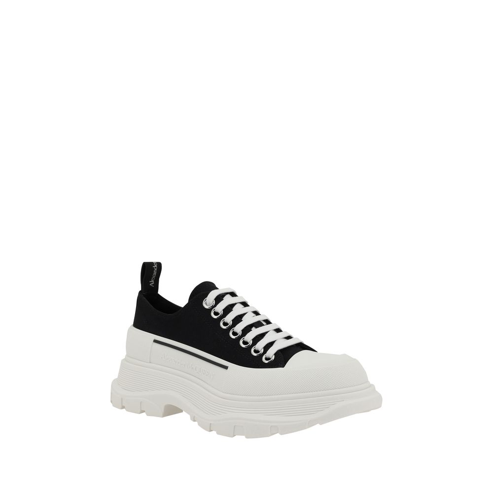 Alexander McQueen Μαύρα Chunky Sneakers από Βαμβάκι