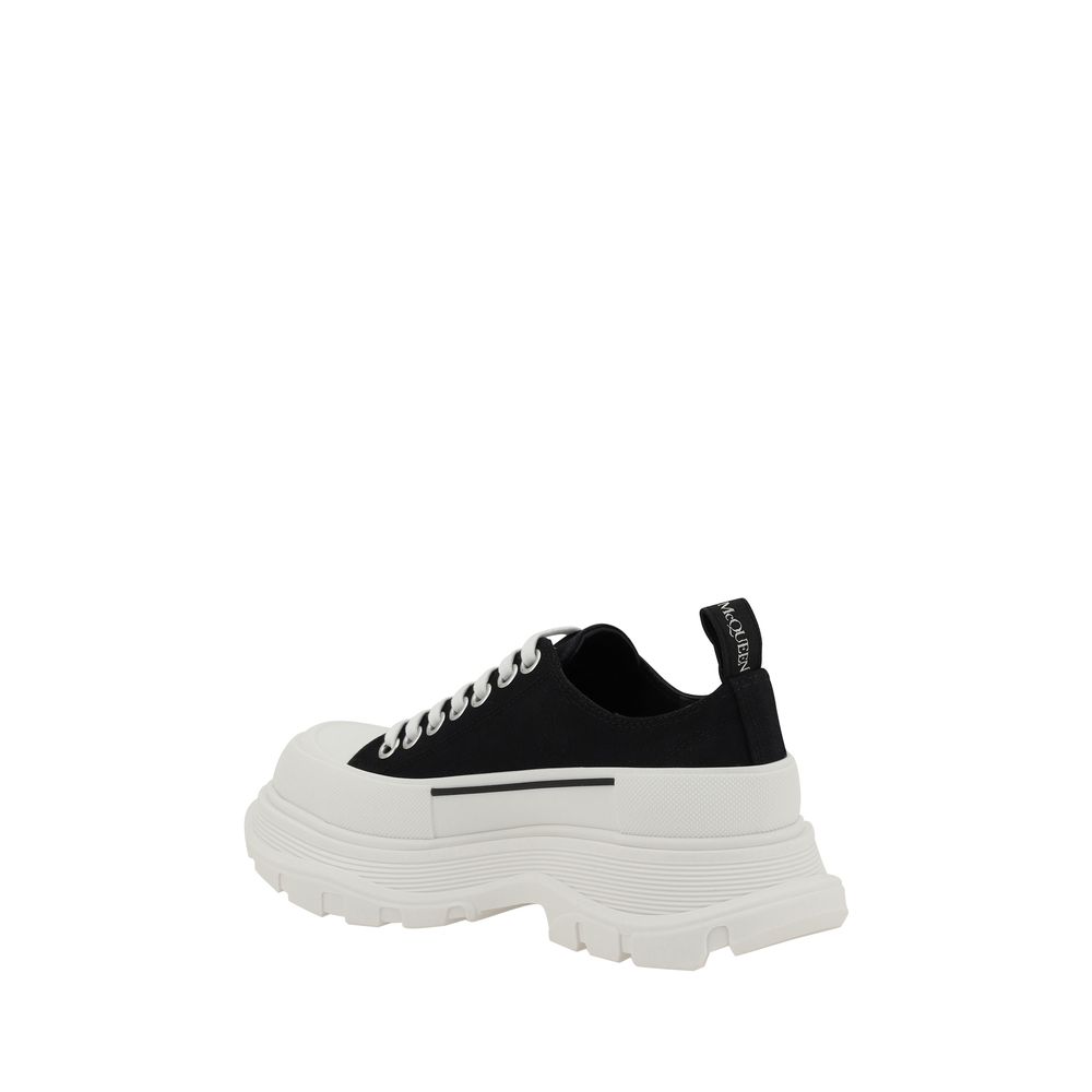 Alexander McQueen Μαύρα Chunky Sneakers από Βαμβάκι