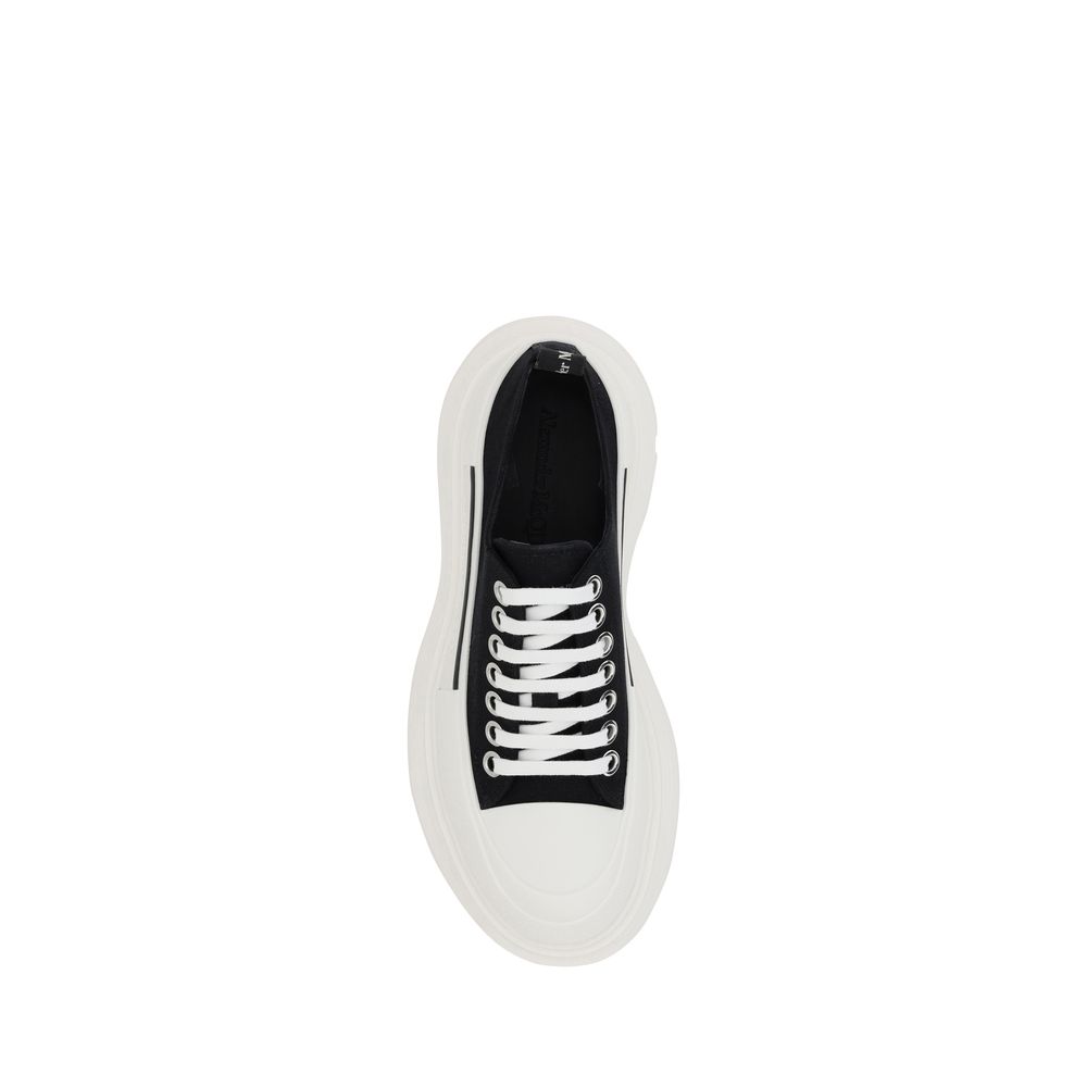 Alexander McQueen Μαύρα Chunky Sneakers από Βαμβάκι
