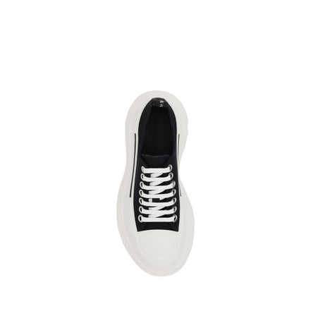 Alexander McQueen Μαύρα Chunky Sneakers από Βαμβάκι