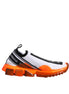 Dolce & Gabbana White Orange Slip On Sorrento Sneakers Shoes