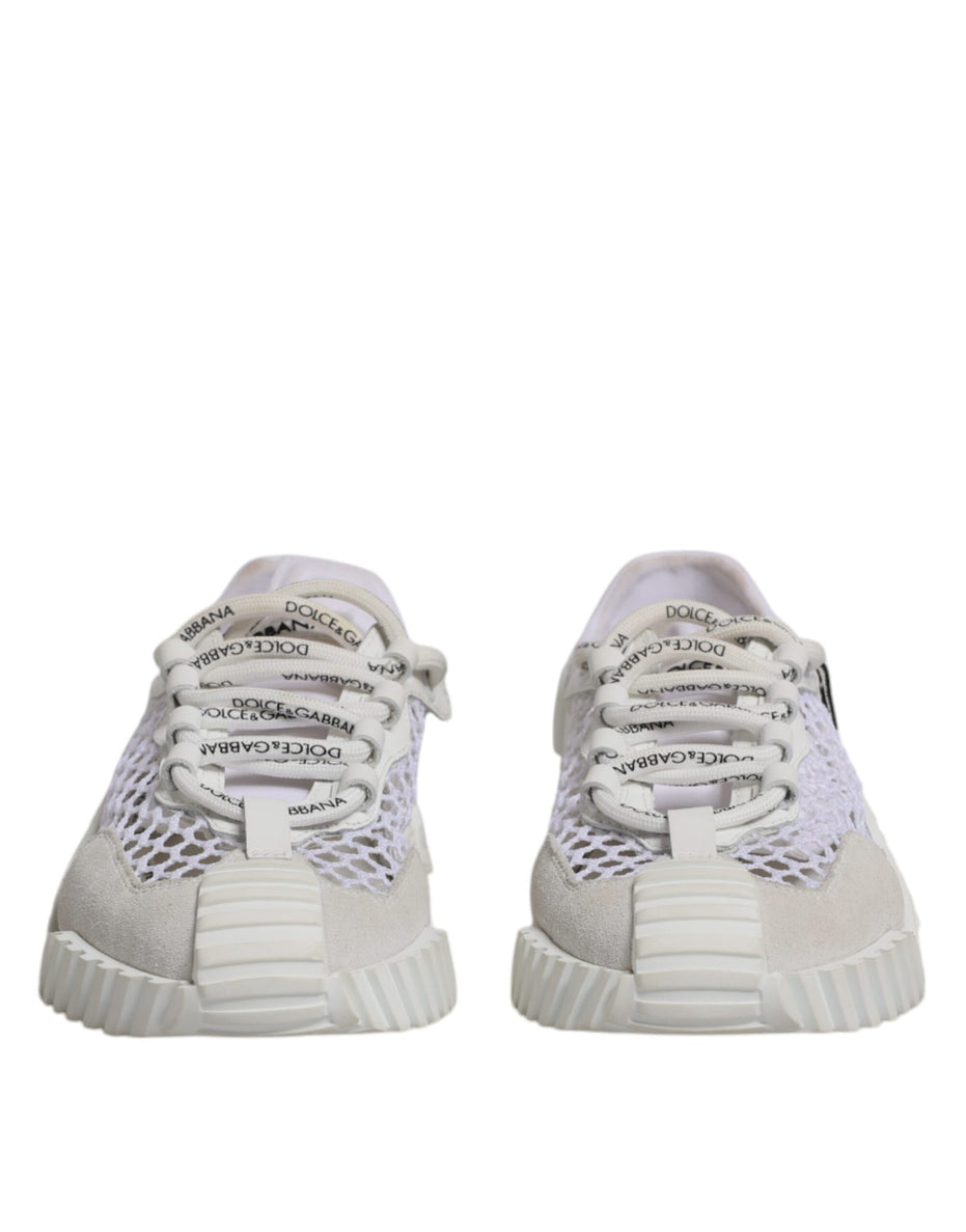 Dolce & Gabbana Λευκά Αθλητικά Παπούτσια NS1 Low Top από Διχτυωτό Υλικό