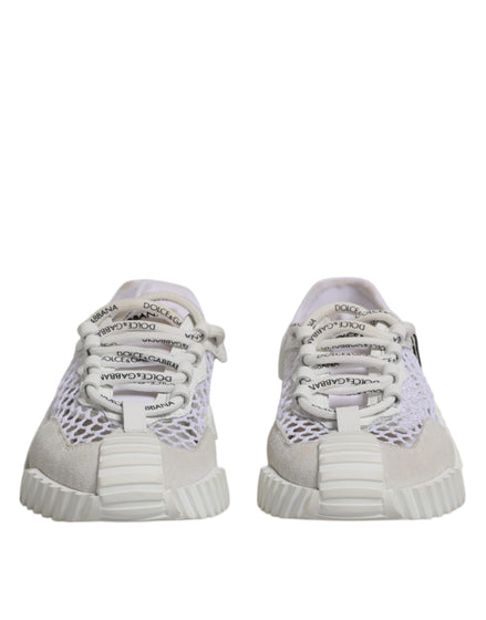 Dolce & Gabbana Λευκά Αθλητικά Παπούτσια NS1 Low Top από Διχτυωτό Υλικό