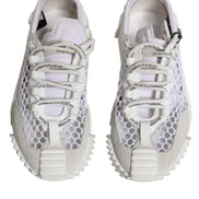 Dolce & Gabbana White Mesh NS1 Low Top Sports Sneaker Shoes
