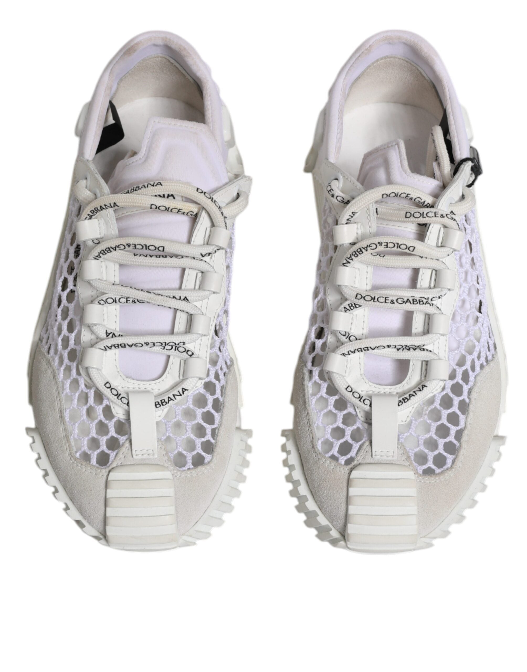 Dolce & Gabbana Λευκά Αθλητικά Παπούτσια NS1 Low Top από Διχτυωτό Υλικό