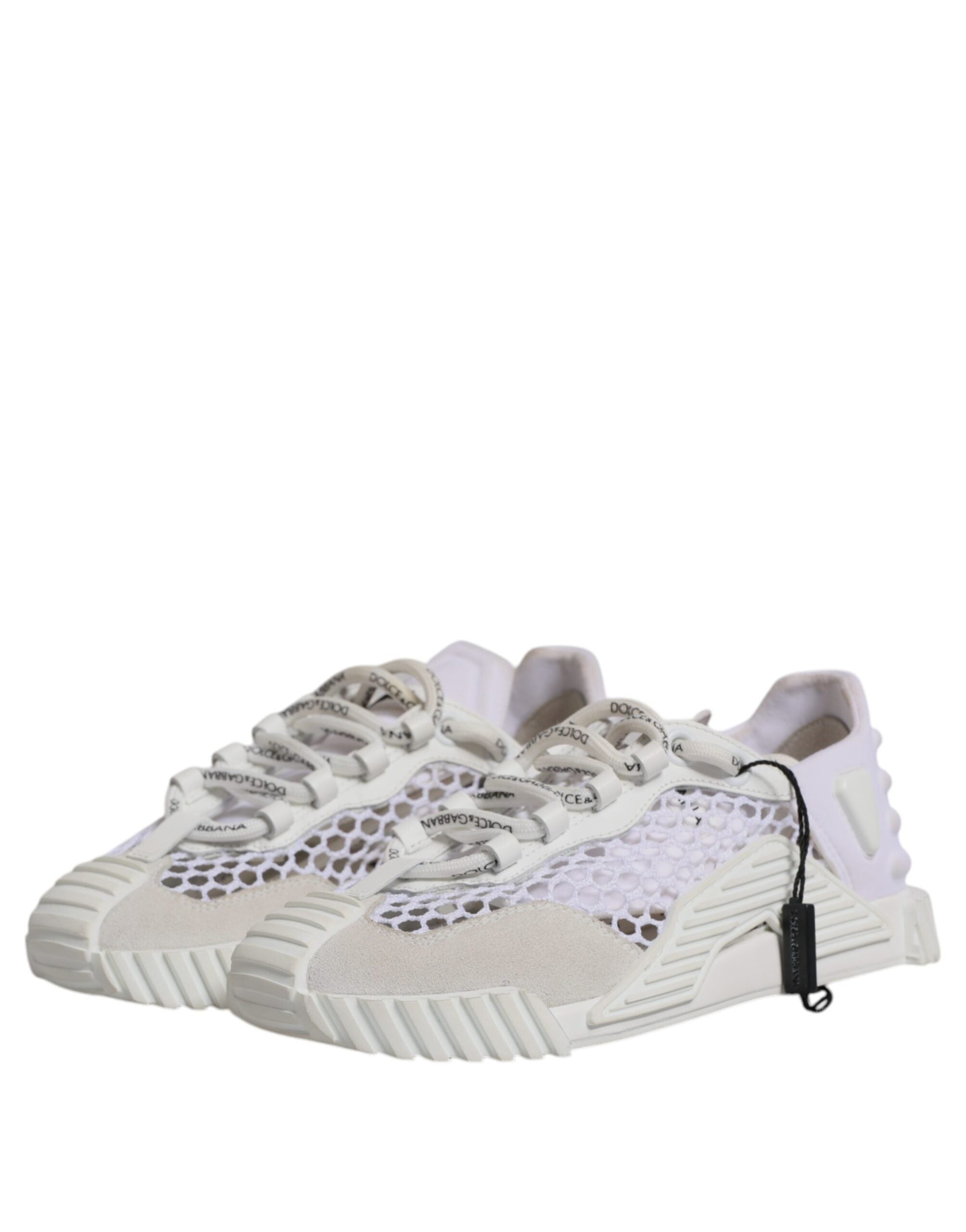 Dolce & Gabbana Λευκά Αθλητικά Παπούτσια NS1 Low Top από Διχτυωτό Υλικό