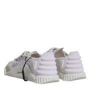 Dolce & Gabbana White Mesh NS1 Low Top Sports Sneaker Shoes