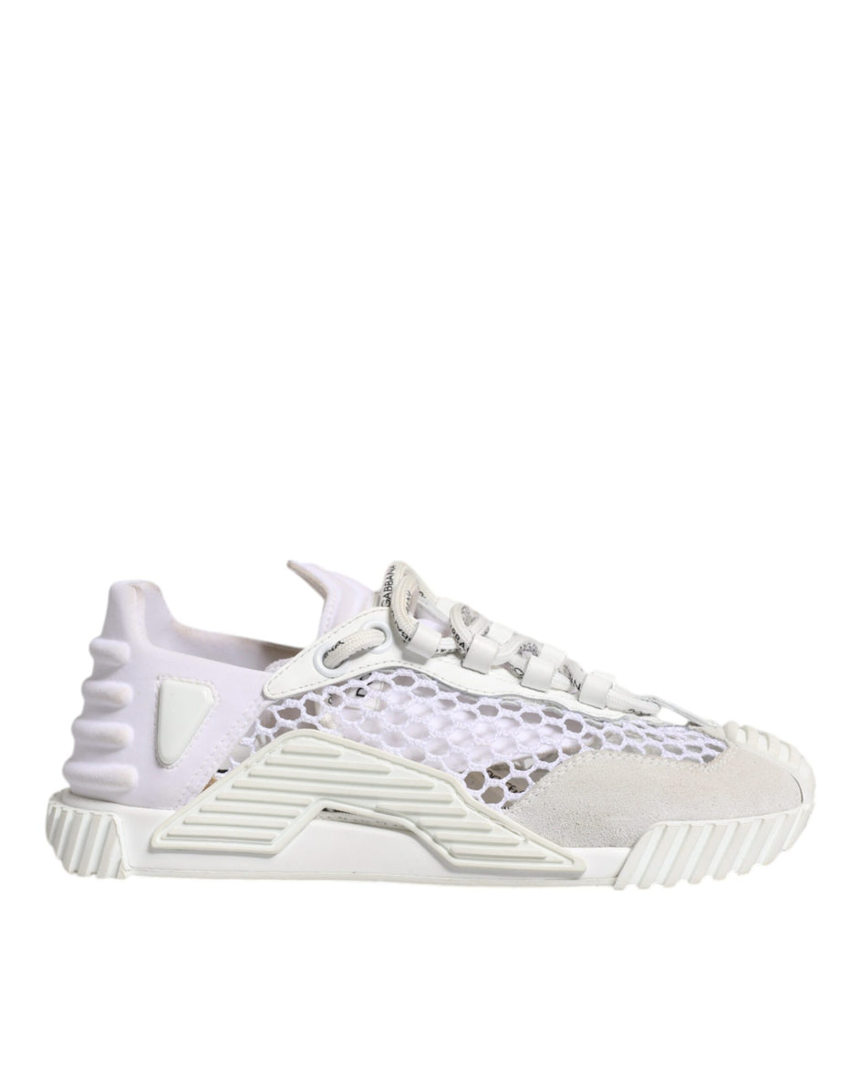 Dolce & Gabbana Λευκά Αθλητικά Παπούτσια NS1 Low Top από Διχτυωτό Υλικό