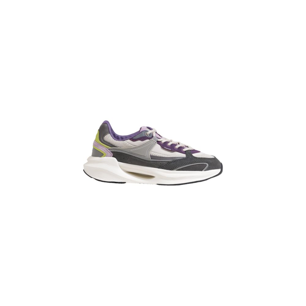 D.A.T.E Gray Fabric Chunky Sneakers