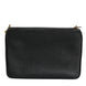 Dolce & Gabbana Black Grain Leather Logo Plaque Clutch Bag