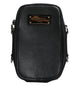 Dolce & Gabbana Black Grain Leather Logo Plaque Clutch Bag
