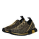 Dolce & Gabbana Χρυσά Glitter Leopard Sneakers Sorrento Παπούτσια