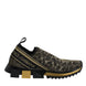 Dolce & Gabbana Χρυσά Glitter Leopard Sneakers Sorrento Παπούτσια