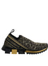 Dolce & Gabbana Χρυσά Glitter Leopard Sneakers Sorrento Παπούτσια
