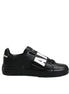 Dolce & Gabbana Black D&G AMORE Low Top Sneakers Shoes
