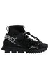 Dolce & Gabbana Μαύρα Παπούτσια Sneakers Sorrento Socks με Λογότυπο