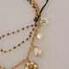 Dolce & Gabbana Gold Brass Crystal Floral Statement Charms Necklace