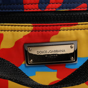 Dolce & Gabbana Πολύχρωμη Τσάντα Shopping Tote από Νάιλον με Καμουφλάζ