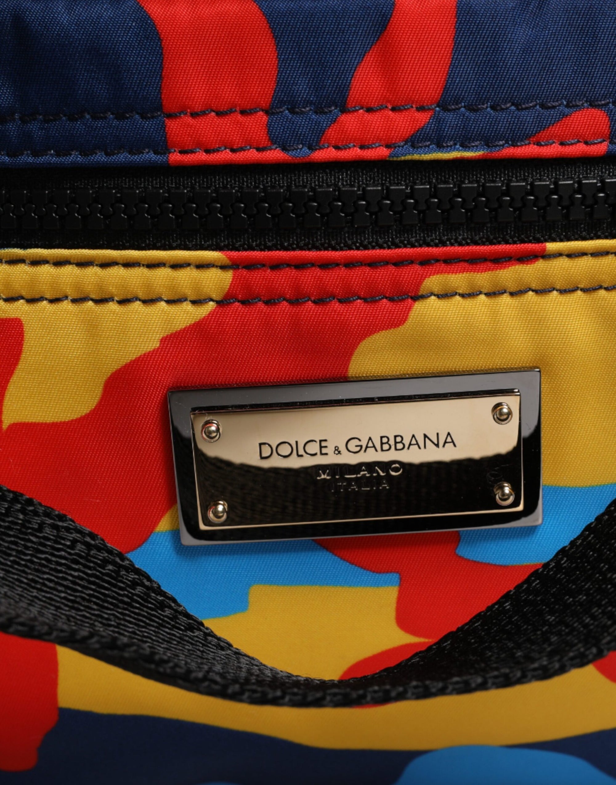 Dolce & Gabbana Πολύχρωμη Τσάντα Shopping Tote από Νάιλον με Καμουφλάζ