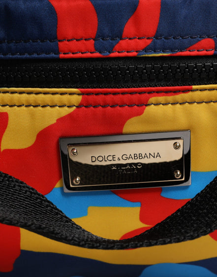 Dolce & Gabbana Πολύχρωμη Τσάντα Shopping Tote από Νάιλον με Καμουφλάζ