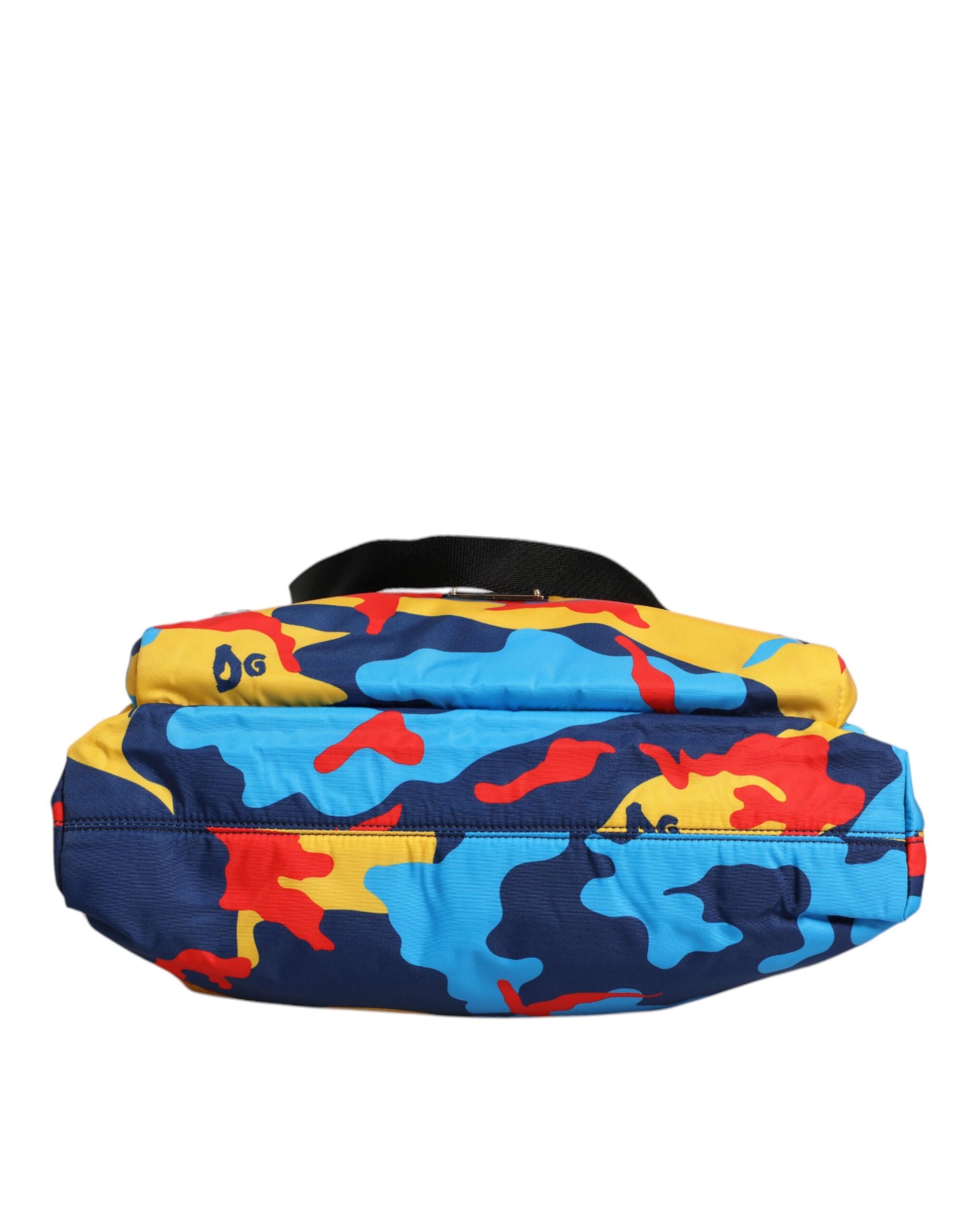 Dolce & Gabbana Πολύχρωμη Τσάντα Shopping Tote από Νάιλον με Καμουφλάζ