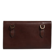 Dolce & Gabbana Brown Leather Logo Embossed Crossbody Bag