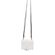 Dolce & Gabbana White Blue Leather Bifold Crossbody Sling Wallet