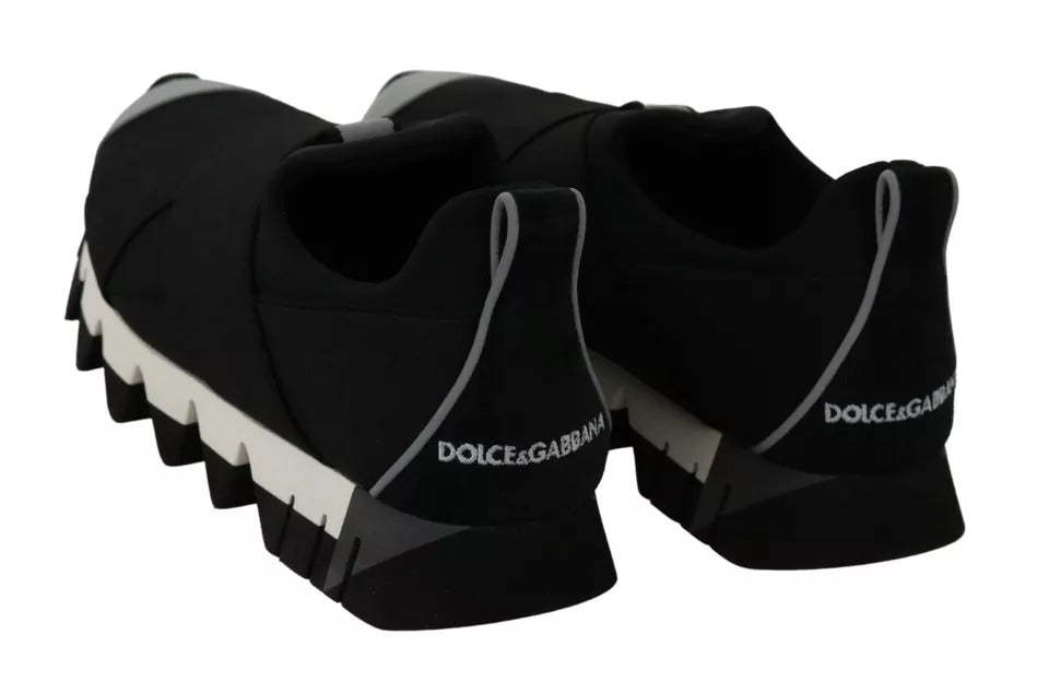 Dolce & Gabbana Μαύρα Υφασμάτινα Αθλητικά Παπούτσια Shark από Νεοπρένιο