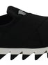 Dolce & Gabbana Black Shark Neoprene Stretch Sneakers Shoes