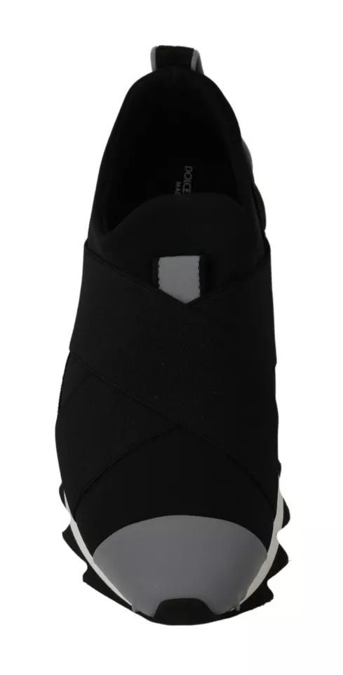 Dolce & Gabbana Μαύρα Υφασμάτινα Αθλητικά Παπούτσια Shark από Νεοπρένιο