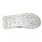 Dolce & Gabbana White NS1 Canvas Leather Embellished Sneakers Shoes