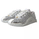 Dolce & Gabbana Λευκά Sneakers NS1 από Καμβά και Δέρμα με Διακοσμητικές Λεπτομέρειες
