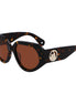 Lanvin Brown Acetate Sunglasses