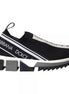 Dolce & Gabbana Black White Slip On Sorrento Sneakers Shoes