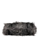 Dolce & Gabbana Μαύρη Oversize Τσάντα Ώμου από Συνθετική Γούνα